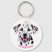 Dalmatian Dog Sleutelhanger (Achterkant)