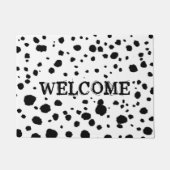 Dalmatian Dog Spots | Aangepaste welkomstmat Deurmat (Voorkant)