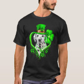 Dalmatian Dog St Patricks Day Lover Irish Shamrock T-shirt (Voorkant)