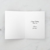 Dalmatian Dog Step Son Birthday Card Kaart (Binnen)