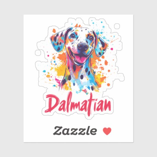 Dalmatian Dog Sticker (Vel)