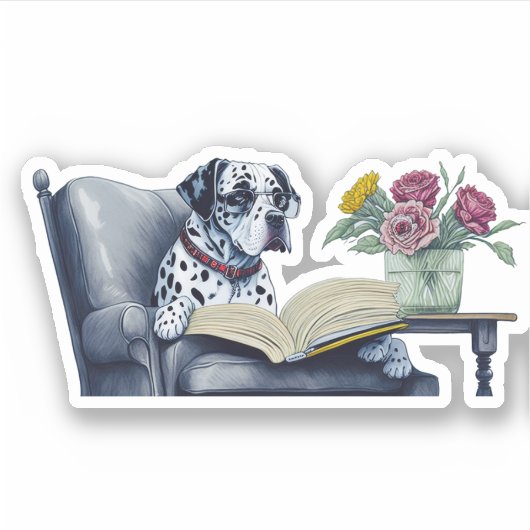 Dalmatian Dog Sticker (Voorkant)