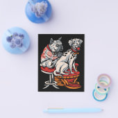 Dalmatian Dog Tattoo| DALMATIAANSE CANVAS| Cadeau Flyer (Enkel)