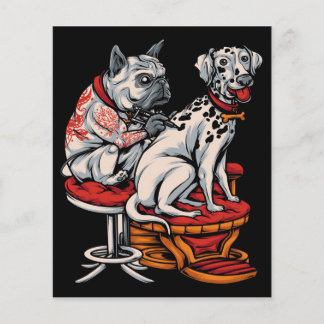 Dalmatian Dog Tattoo| DALMATIAANSE CANVAS| Cadeau Flyer