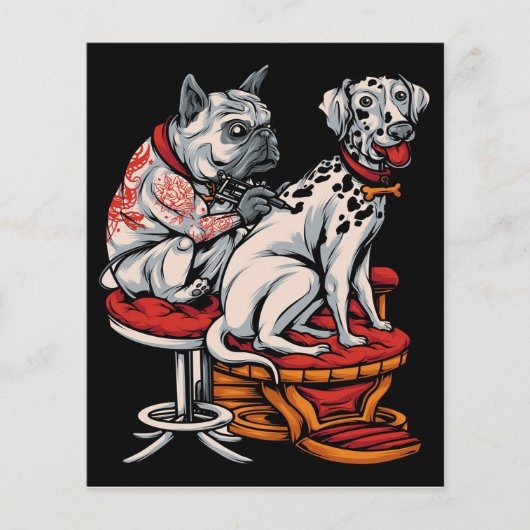 Dalmatian Dog Tattoo| DALMATIAN CANVAS | Gift Flyer (Voorkant)