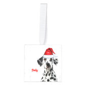 Dalmatian Dog Two Photo Christmas Holiday Decoratie (Voorkant)