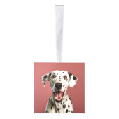 Dalmatian Dog Two Photo Christmas Holiday Decoratie (Rechts)