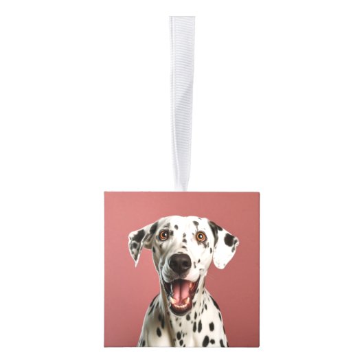Dalmatian Dog Two Photo Christmas Holiday Decoratie (Rechts)