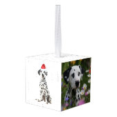 Dalmatian Dog Two Photo Christmas Holiday Decoratie (Achter hoekig)