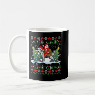 Dalmatian Dog Ugly Xmas kerstkerstman 241 Koffiemok