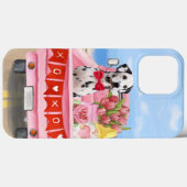 Dalmatian Dog Valentijnsdag Truck Hearts Case-Mate iPhone Case (Achterkant (horizontaal))