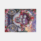 Dalmatian Dog Valentine's Day  Fleece Deken (Voorkant (Horizontaal))