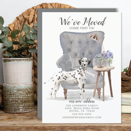 Dalmatian Dog | Verplaatsingsaankondiging Aankondiging