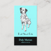 Dalmatian Dog Visitekaartje (Voorkant)