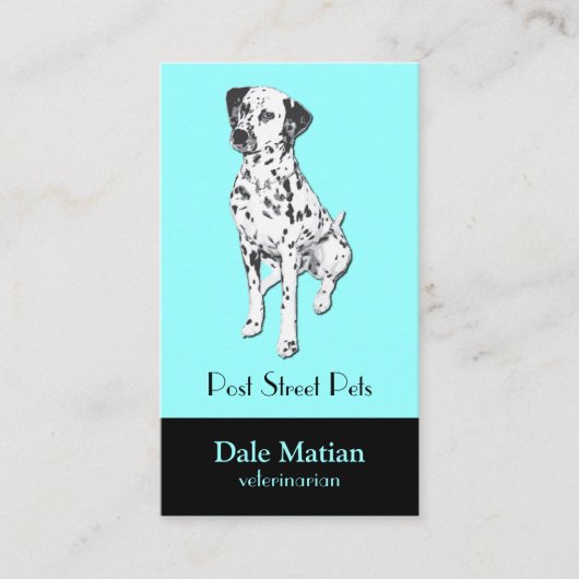 Dalmatian Dog Visitekaartje (Voorkant)