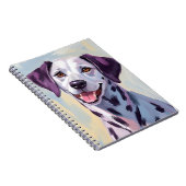 Dalmatian Dog Watercolor Painting Notitieboek (Rechterzijde)