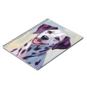 Dalmatian Dog Watercolor Painting Notitieboek (Linkerzijde)