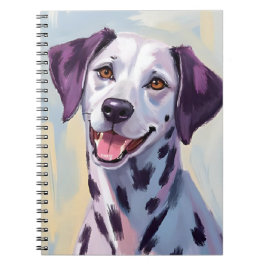 Dalmatian Dog Watercolor Painting Notitieboek