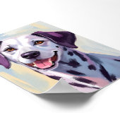 Dalmatian Dog Watercolor Painting Pet Art Poster (Hoek)