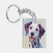 Dalmatian | Dog Watercolor Pet Painting Sleutelhanger (Voorkant Links)