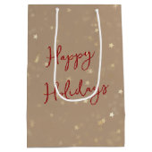 Dalmatian Dog Wearing a Red Christmas Sweater Medium Cadeauzakje (Achterkant)