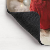 Dalmatian Dog Wearing a Red Christmas Sweater Muismat (Hoek)