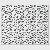Dalmatian DOG | Wit en terug Cadeaupapier (Vlak)
