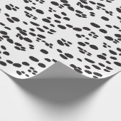Dalmatian DOG | Wit en terug Cadeaupapier (Hoek)
