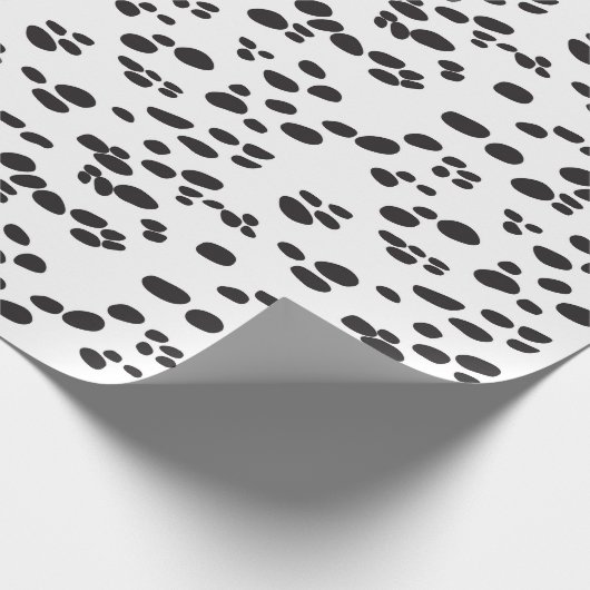 Dalmatian DOG | Wit en terug Cadeaupapier (Hoek)