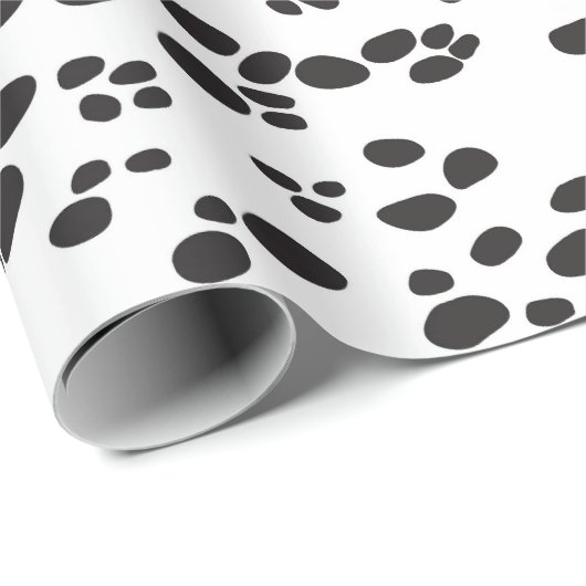Dalmatian DOG | Wit en terug Cadeaupapier (Rol Hoek)