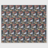 Dalmatian Dog With a Fire Hose Cadeaupapier (Vlak)