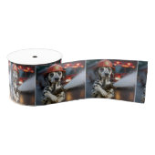 Dalmatian Dog With a Fire Hose Grosgrain Lint (Spoel)