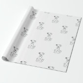 Dalmatian Dog Wrapping Paper Gifts Cadeaupapier (Uitgerold)