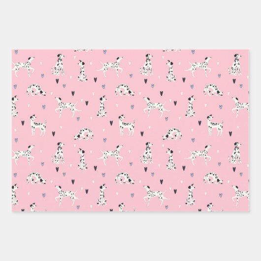 Dalmatian Dog Wrapping Paper Set van 3 (Voorkant 3)