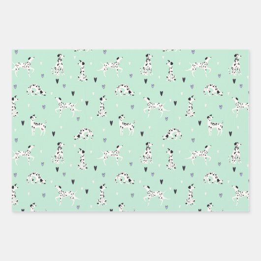 Dalmatian Dog Wrapping Paper Set van 3 (Voorkant 2)