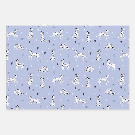 Dalmatian Dog Wrapping Paper Set van 3 (Voorkant)