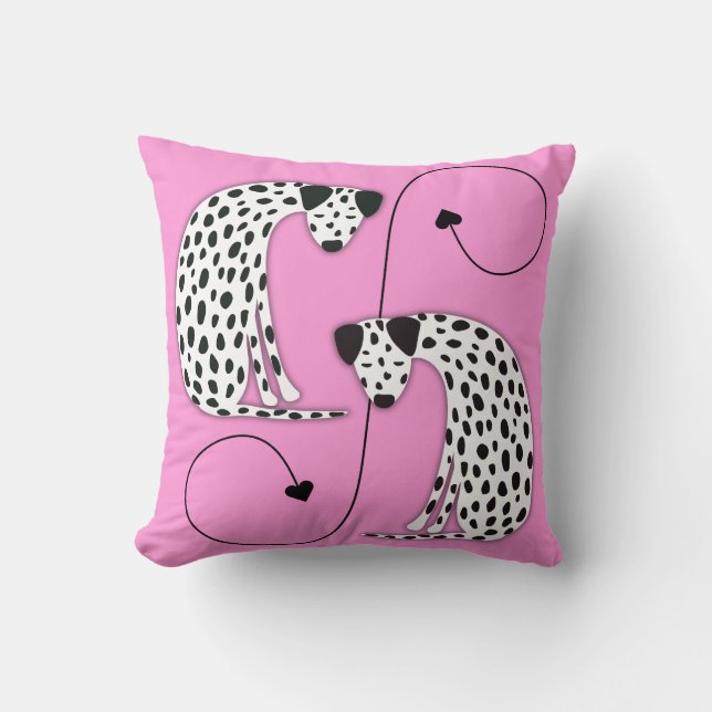 Dalmatian dogs Throw Pillow Kussen (Voorkant)