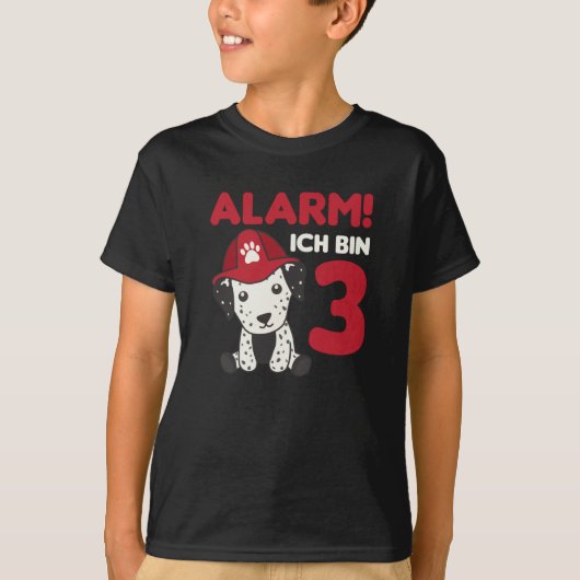 Dalmatian Drie jaar brandbrigade Dog T-shirt (Voorkant)