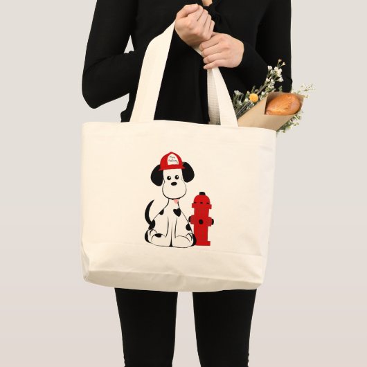 Dalmatian Fire Dog Grote Tote Bag (Voorkant (product))