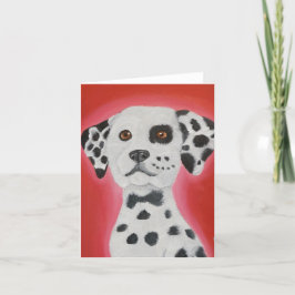 Dalmatian Folded Wenskaart Kaart