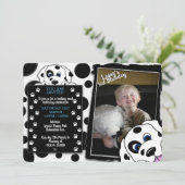 Dalmatian Foto Birthday-uitnodigingen Kaart (Staand voorkant)