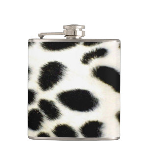 Dalmatian Fur past textiel zwart-wit aan Heupfles