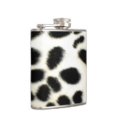 Dalmatian Fur past textiel zwart-wit aan Heupfles (Rechts)