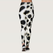 Dalmatian Fur past textiel zwart-wit aan Leggings (Achterkant)