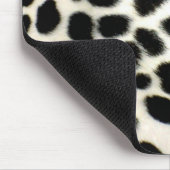 Dalmatian Fur past textiel zwart-wit aan Muismat (Hoek)