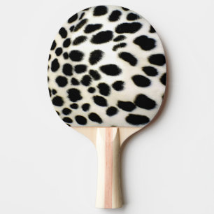 Dalmatian Fur past textiel zwart-wit aan Tafeltennisbatje