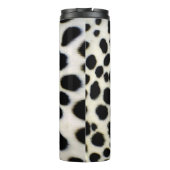 Dalmatian Fur past textiel zwart-wit aan Thermosbeker (Achterkant)