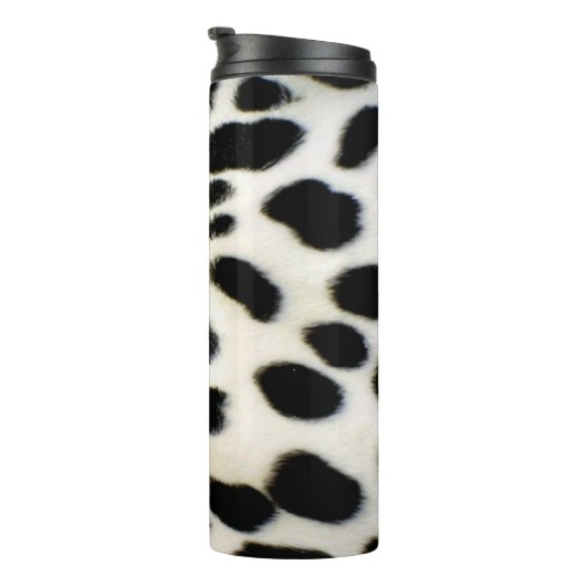 Dalmatian Fur past textiel zwart-wit aan Thermosbeker (Geroteerd rechts)