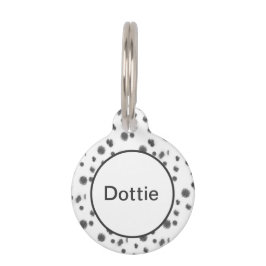 Dalmatian Fur Pet ID-tag Huisdierpenning