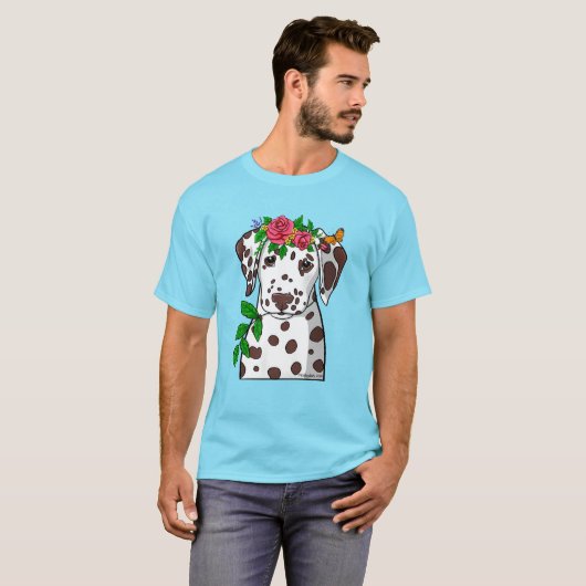 Dalmatian Garden Goddess T-shirt (Voorkant volledig)